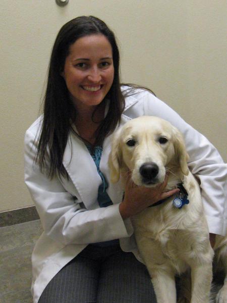 Nikki with our Veterinary Opthamologist,  Las Vegas